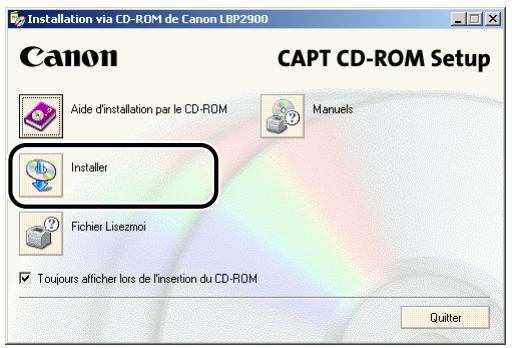 CANON LBP-2900 - Cliquez sur [installer]. - 1