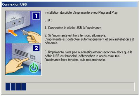 CANON LBP-2900 - Lorsque cette fenêtre s'affiche, allumez l'imprimante. - 1