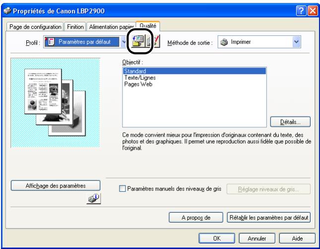 CANON LBP-2900 - Utilisation des profils - 2