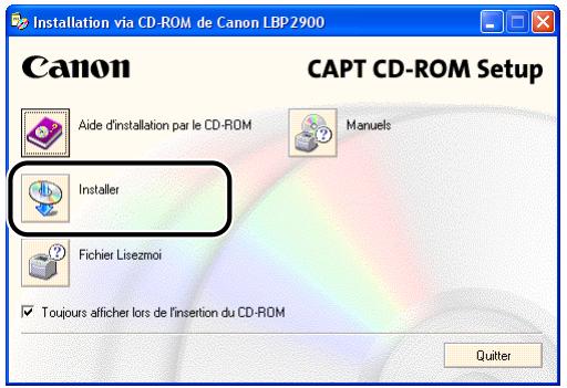 CANON LBP-2900 - Cliquez sur [installer]. - 1