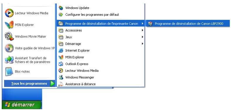 CANON LBP-2900 - Sous windows xp/server 2003 - 2