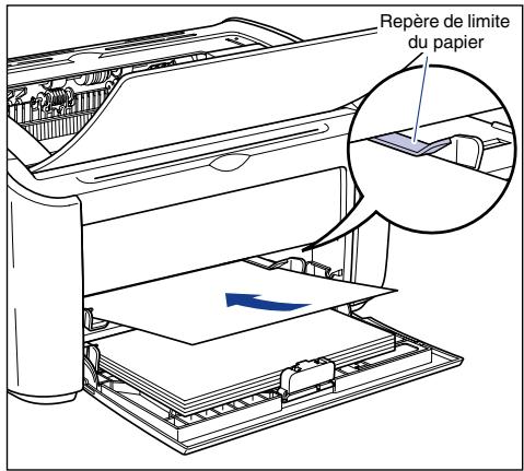 CANON LBP-2900 - Insérez doucement le papier jusqu'à ce qu'il touche le fond du bac, en plaçant vers le haut la face d'impression. - 1