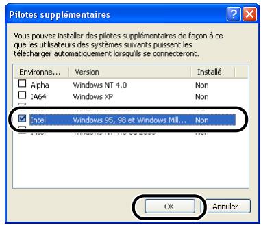 CANON LBP-2900 - Placez une coche en regard de [windows 95, 98 et millennium edition], puis cliquez sur [OK]. - 1