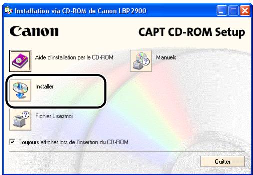 CANON LBP-2900 - Cliquez sur [installer]. - 1