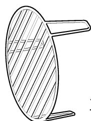 WHIRLPOOL MD 363/WH - Grilles trépied métalliques - 1