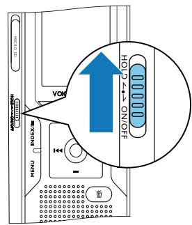 PHILIPS VOICE TRACER DVT6000 - Activer et désactiver le verrou des boutons - 1
