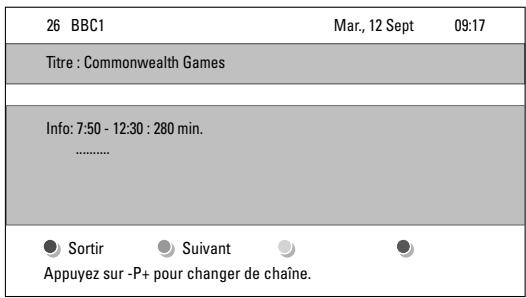 PHILIPS 42PFL7403H - EPG « Maintenant et après » - 1