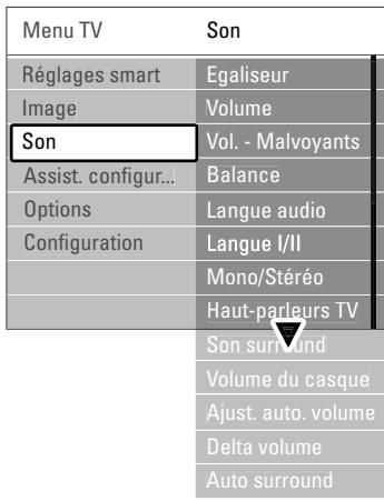 PHILIPS 42PFL7403H - Réglages du son - 1
