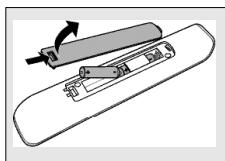 PHILIPS SRU5030 - Isætning af batterier - 1
