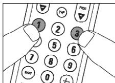 PHILIPS SRU5030 - Manuelles Einstellen der Fernbedienung - 3