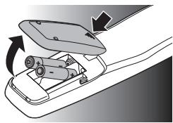 PHILIPS SRP5004/86 - Insertion des piles - 1