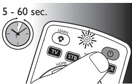 PHILIPS SRP5004/86 - Eksempel: opsætning af universalfjernbetjeningen til betjening af dit TV: - 3