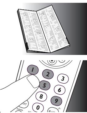 PHILIPS SRP5004/86 - Example: setting up the universal remote control to operate your TV: - 2