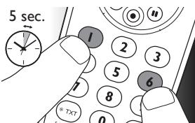 PHILIPS SRP5004/86 - Resetting a key to its original function - 1