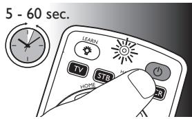 PHILIPS SRP5004/86 - Example: setting up the universal remote control to operate your TV: - 3