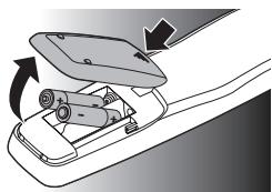 PHILIPS SRP5004/86 - Isætning af batterier - 1