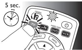 PHILIPS SRP5004/86 - Configuration de la télécommande universelle - 1