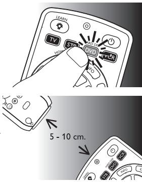PHILIPS SRP5004/86 - Inlärning av knappfunktioner - 1
