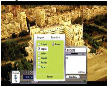 PHILIPS DSR7121 - Langues et sous-titres - 1