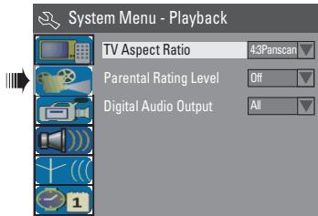 PHILIPS DVDR3355 - Accès au menu Système - Lecture - 2