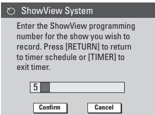 PHILIPS DVDR3355 - Enregistrement programme (Système SHOWVIEW®) - 2