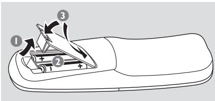 PHILIPS DVDR3355 - Étape I: Insertion des piles - 1