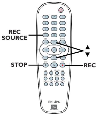 PHILIPS DVDR3355 - Enregistrement manuel - 1