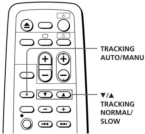 SONY SLV-XA147PS - Adjusting the tracking - 1
