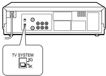 SONY SLV-XA147PS - To select the TV system - 1