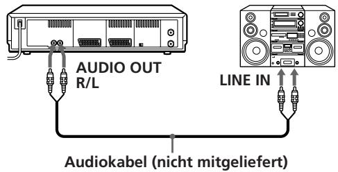 SONY SLV-E730NP - An eine Stereoanlage - 1