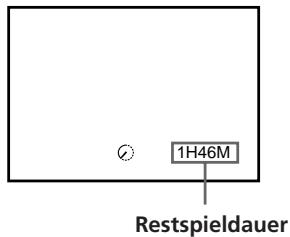 SONY SLV-E730NP - So zeigen Sie die Restspieldauer an - 2