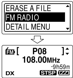 SONY ICD-UX81 - Borrado de las emisoras de radio FM preajustadas - 2
