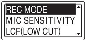SONY ICD-UX81 - Selecteer "DATA &amp; TIME" in het menu. - 1