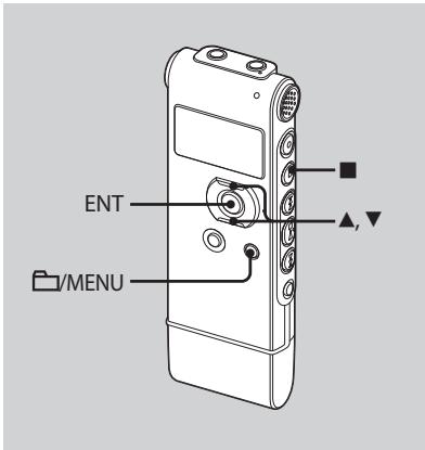 SONY ICD-UX81 - Vooraf ingestelde radiozenders wissen - 1