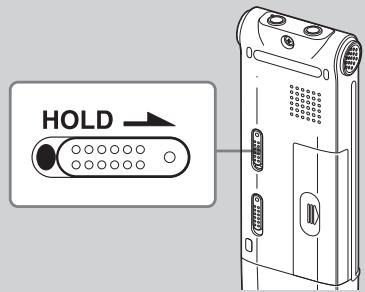 SONY ICD-UX81 - De IC-recorder in- of uitschakelen - 1