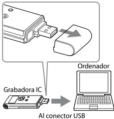 SONY ICD-UX81 - Inserción de la pila - 3