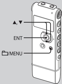 SONY ICD-UX81 - Afstemmen op een FM-radiostation - 1