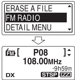 SONY ICD-UX81 - Vooraf ingestelde radiozenders wissen - 2