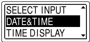 SONY ICD-UX81 - Réglage de l'horloge à l'aide du menu - 2