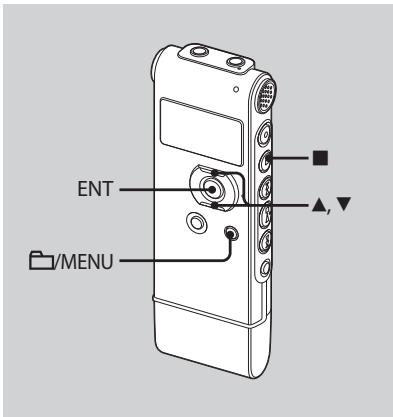 SONY ICD-UX81 - Luisteren naar een vooraf ingestelde radiozender - 1