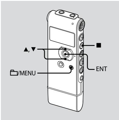 SONY ICD-UX81 - Paso 2: Ajuste del reloj - 1