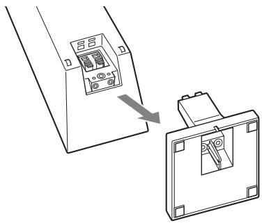 SONY BDV-F500 - Retirez le support d'enceinte. - 1