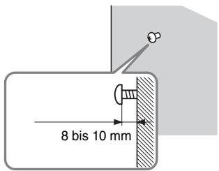 SONY BDV-F500 - Drehen Sie die Schrauben in die Wand. - 1