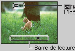 SONY DSC-W390 - A propos de l'écran de visualisation de film - 1