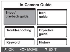 SONY CYBER-SHOT DSC-HX100 - In-Camera Guide - 2