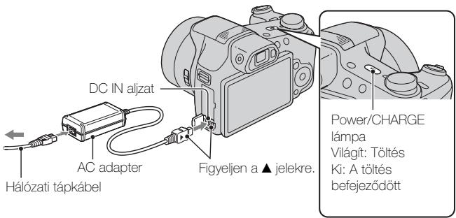 SONY CYBER-SHOT DSC-HX100 - Az akkumulatoregység feltöltese - 1