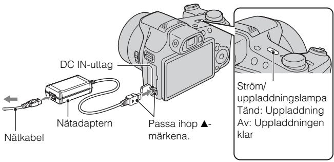 SONY CYBER-SHOT DSC-HX100 - Uppladdning av batteripaketet - 1
