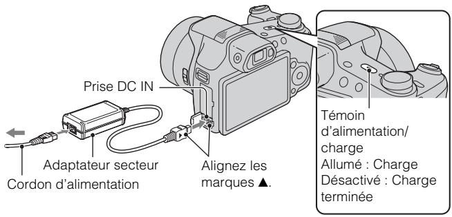 SONY CYBER-SHOT DSC-HX100 - Charge de la batterie - 1