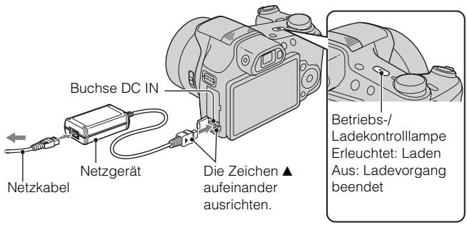 SONY CYBER-SHOT DSC-HX100 - Laden des Akkus - 1