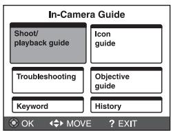 SONY CYBER-SHOT DSC-HX100 - In-Camera Guide - 2